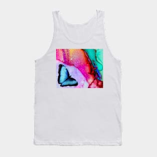 colors and butterfly Tank Top